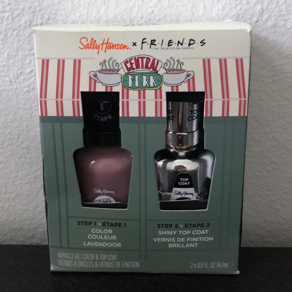 Sally Hansen Miracle Gel Friends Duo 2 pack: THE ONE WITH LAVENDOOR & TOP COAT